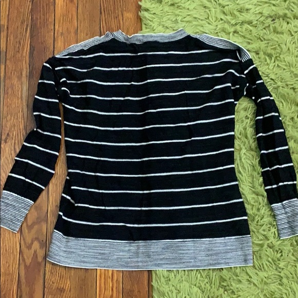 Loft Open Shoulder Striped Top - Picture 2 of 2